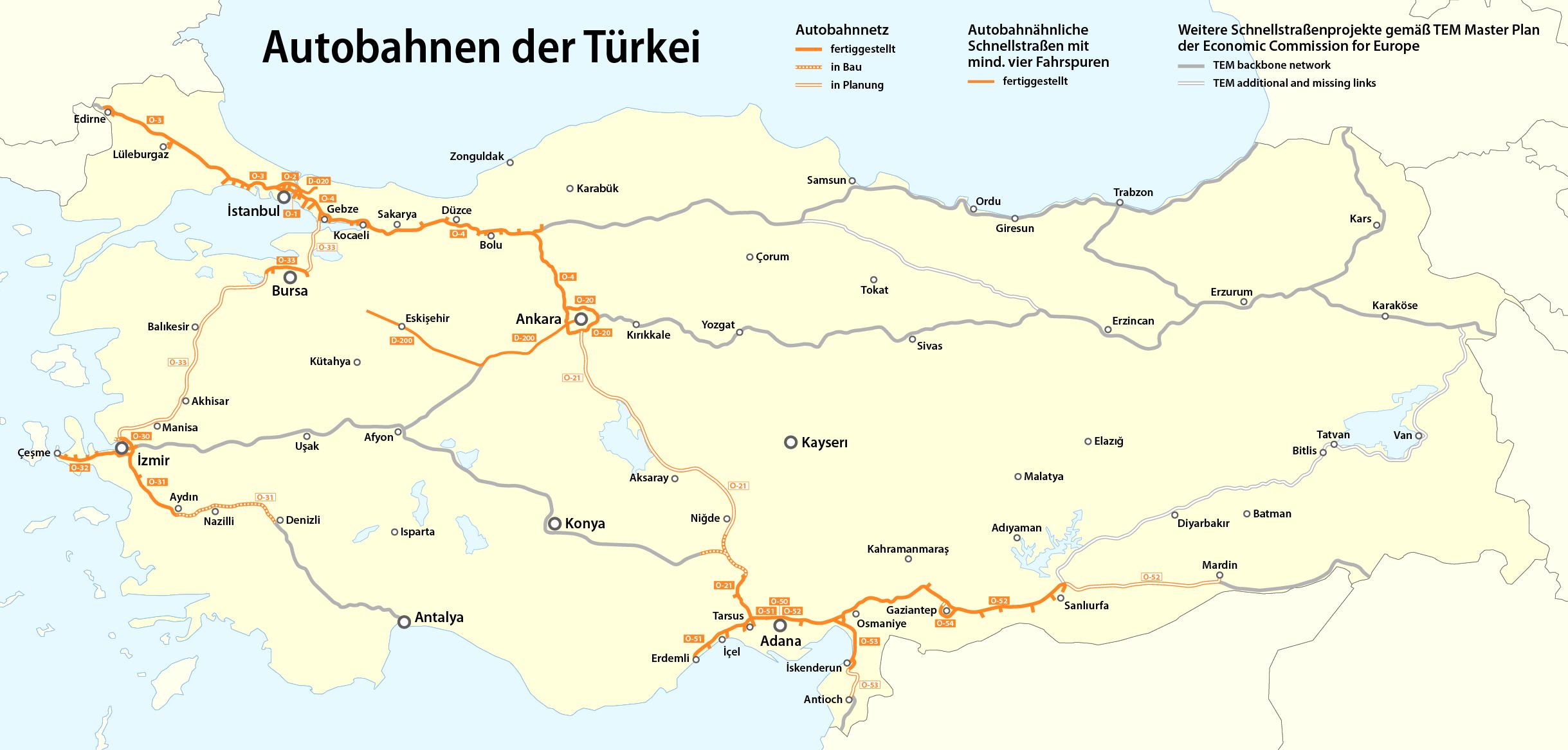 mapa carreteras turquia Turquía mapa de las autopistas a   Mapa de Turquía carretera (Asia 