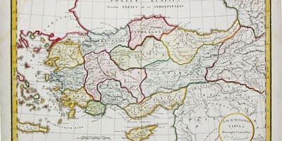 Mapa de Turquía viejo