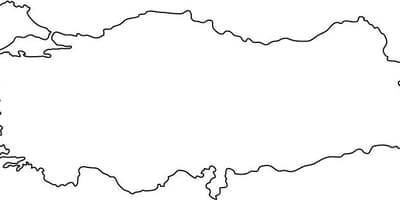 Mapa de Turquía esquema