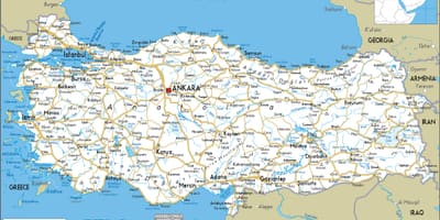 Türkiye mapa