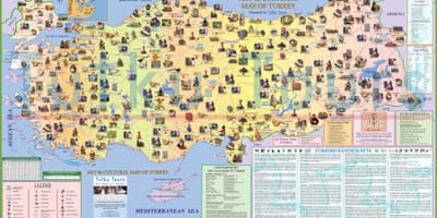 Mapa de turismo de Turquía