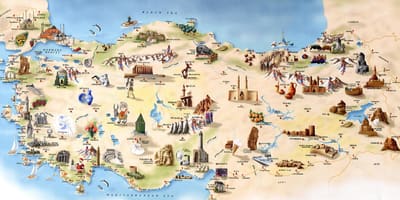 Turquía mapa turístico