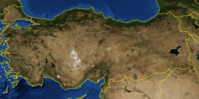Mapa de Turquía satélite